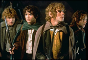Hobbits no filme Senhor dos Anéis